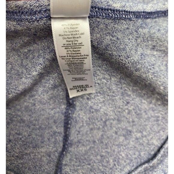 LuLaRoe Heathered Blue‎ Perfect T Swing Top sz XXS - Picture 4 of 4